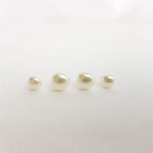 DUPLA 8MM BRINCO PEROLA ACHATADO C/TARRAXA