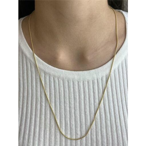 COLAR RABO DE RATO | 60CM | BANHADO EM OURO 18K