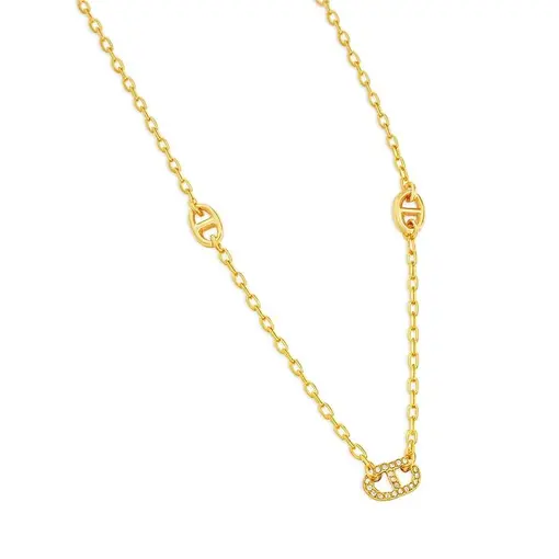 COLAR ELO CARTIER PG LACRE LISO/CRAVEJADO INSPIRAÇÃO ALTA JOALHE
