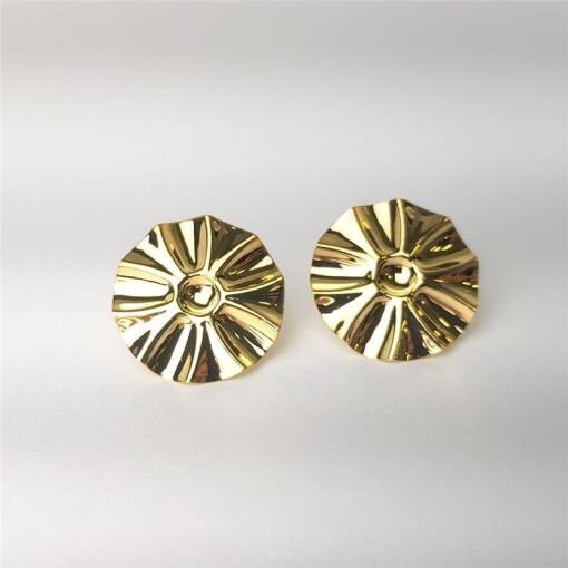 BRINCO MAXIMALISTA ORGÂNICO LISO | BANHADO EM OURO 18K