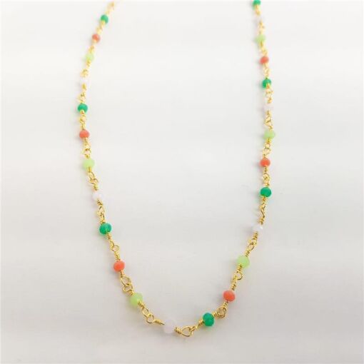 CHOCKER DE BOLINHA COLOR | BANHADO EM OURO 18K