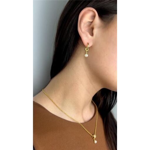 CONJUNTO COLARELO PORTUGUÊS PG TUBO CRAVEJADO COM PÉROLA  X BR A