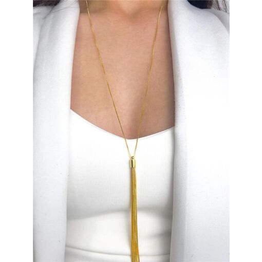 COLAR VENEZIANA PG FRANJA | BANHADO EM OURO 18K