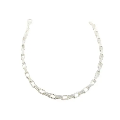 PULSEIRA ELO TIJOLINHO 2MM | BANHO DE PRATA