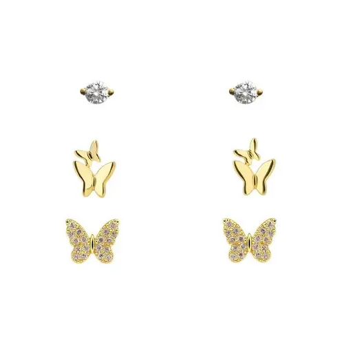 TRIO BORBOLETRA CRAVEJADO X 2 BORBOLETA LISA X PONTO DE LUZ | BA