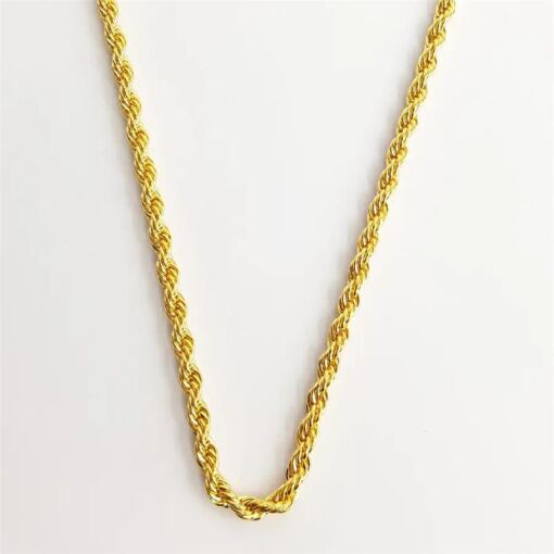 COLAR 35+5CM CORDAO BAIANO 6MM DOURADO