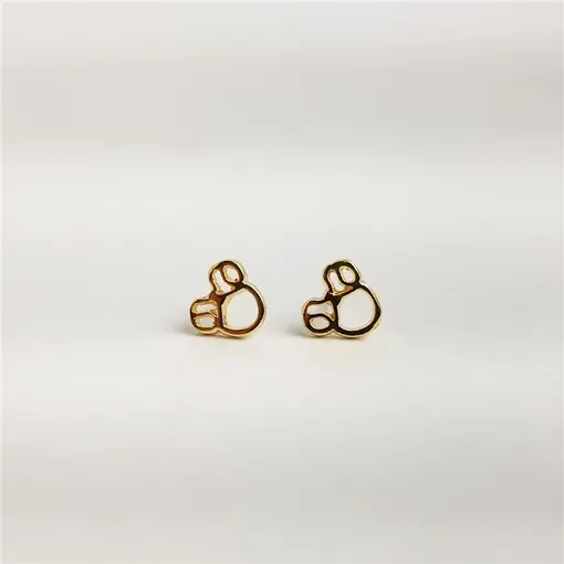 BRINCO INFANTIL 7MM RÉPLICA DESENHO ANIMADO VAZADO ARO LISO | BA