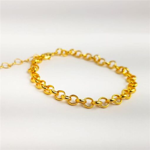 PULSEIRA ELO PORTUGUÊS 5MM | BANHADO EM OURO 18K