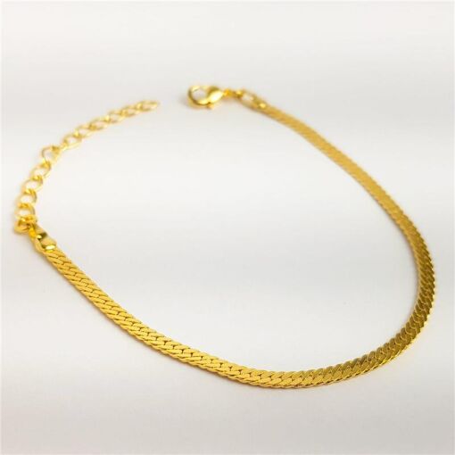 PULSEIRA FITA TRANÇADA 3MM | BANHADO EM OURO 18K