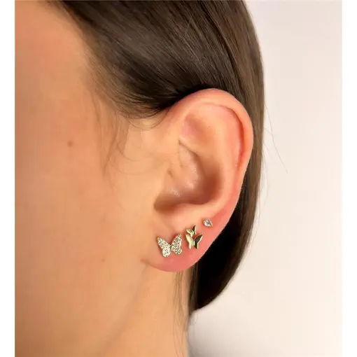 TRIO BORBOLETRA CRAVEJADO X 2 BORBOLETA LISA X PONTO DE LUZ | BA