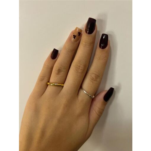 ANEL LISO 3MM FRENTE 4 FILETES CRAVEJADO COM 3 ZIRCÔNIAS | BANHA