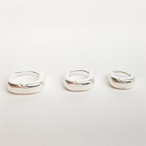 TRIO ARGOLA EM FORMOTO QUADRADO BALOADO | 1,4X1,2X1CM | EM BANHO