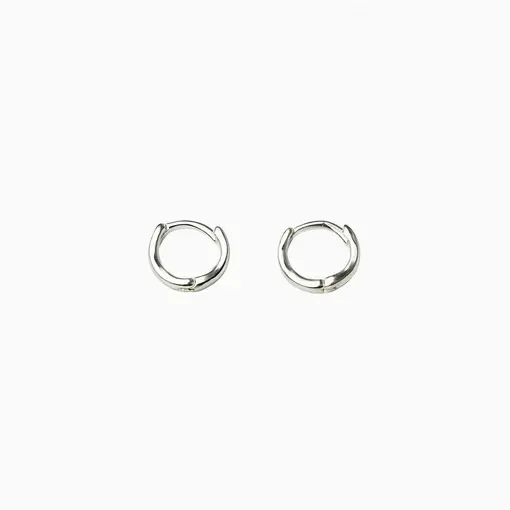 ARGOLA 9MM ARO LISO TORCIDO | BANHO DE PRATA