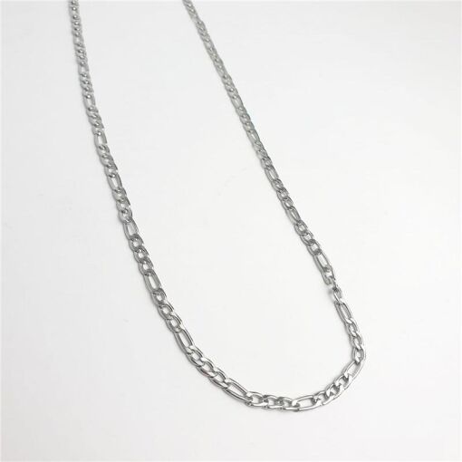 COLAR |60CM| ELO FÍGARO 3MM 1ELO GX3ELO P AÇO INOXIDÁVEL
