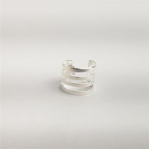 PIERCING B.PRATA 4 AROS CHAPA LISA
