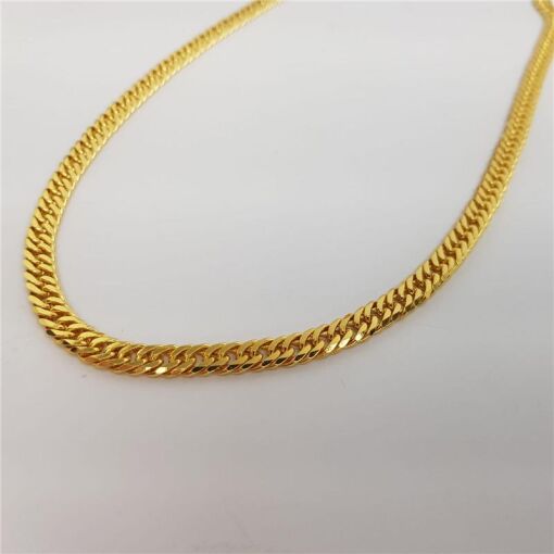 COLAR ELO GRUMET DUPLO| BANHO DE OURO