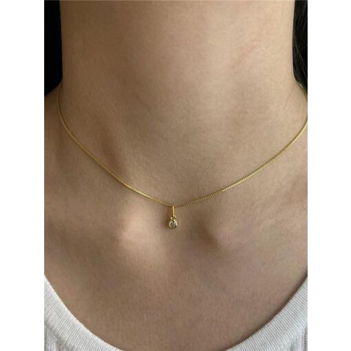 COLAR VENEZIANA PG PONTO DE LUZ REDOR LISO | 30+5CM | BANHADO EM