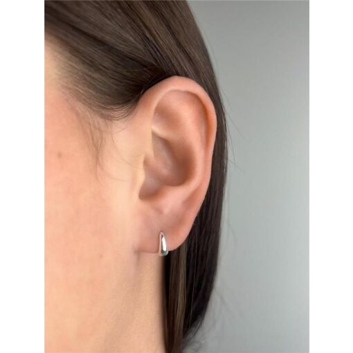 ARGOLA AFUNILADA LISA 3MM | BANHO DE PRATA