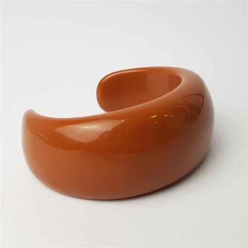 BRACELETE ABERTO ARO LISO MARROM| SEM GARANTIA
