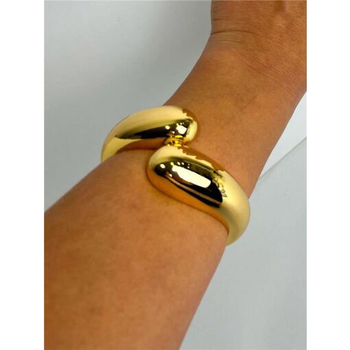 BRACELETE ARO LISO ABERTURA EM GOTAS | SEM GARANTIA