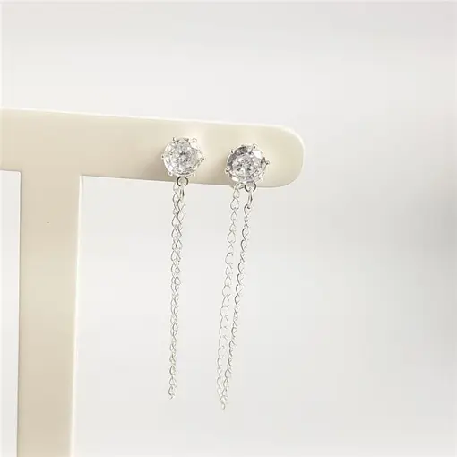 BRINCO PONTO DE LUZ 6MM PENDENTE ELO GRUMET 8CM | BANHO DE PRATA