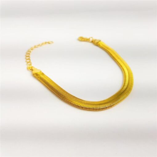 PULSEIRA SALAMANDRA 6MM | BANHADO EM OURO 18K