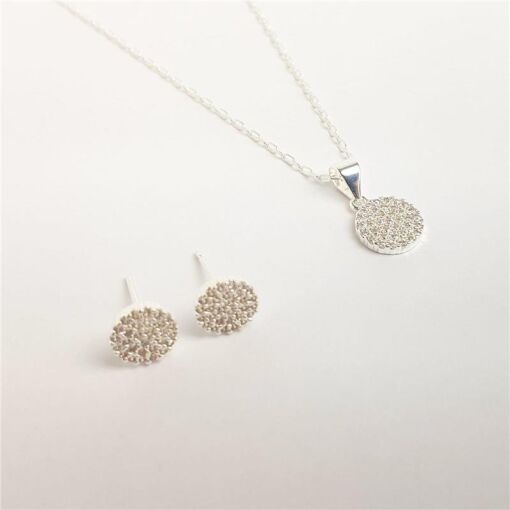 CONJUNTO COLAR ELO CADEADO FINO PG CHAPA REDONDA X BR CHAPA REDO