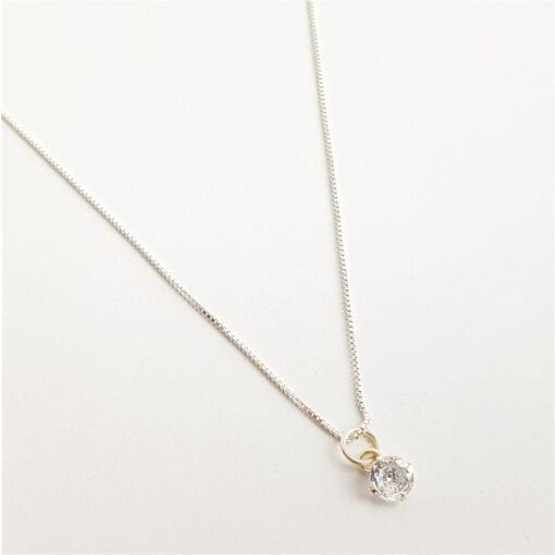 COLAR  VENEZIANA PONTO DE LUZ |45CM|PRATA 925