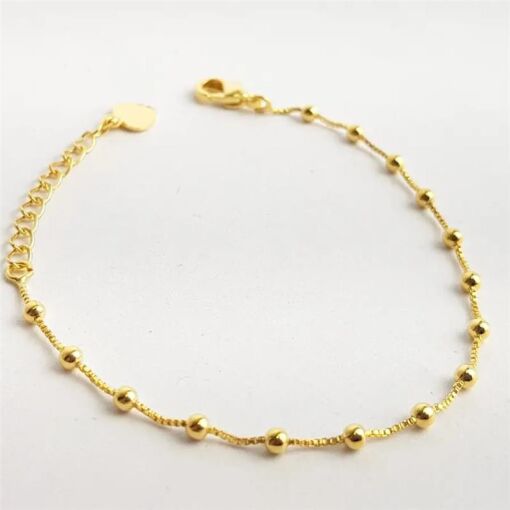PULSEIRA 11,5+3CM MINI ESFERAS INTERCALADO C/VENEZ