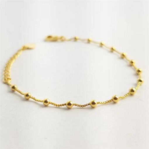 PULSEIRA 11,5+3CM MINI ESFERAS INTERCALADO C/VENEZ