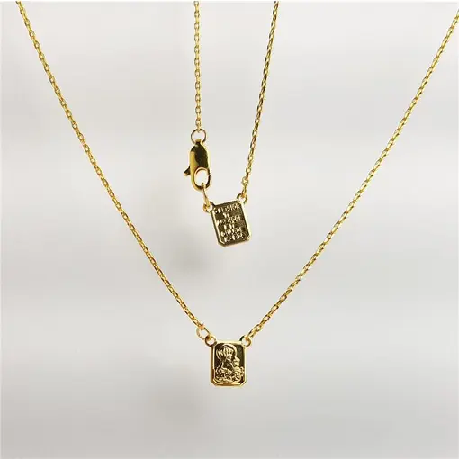 ESCAPULÁRIO INFANTIL ELO CADEADO PG PLACA SAGRADO CORAÇÃO DE JES