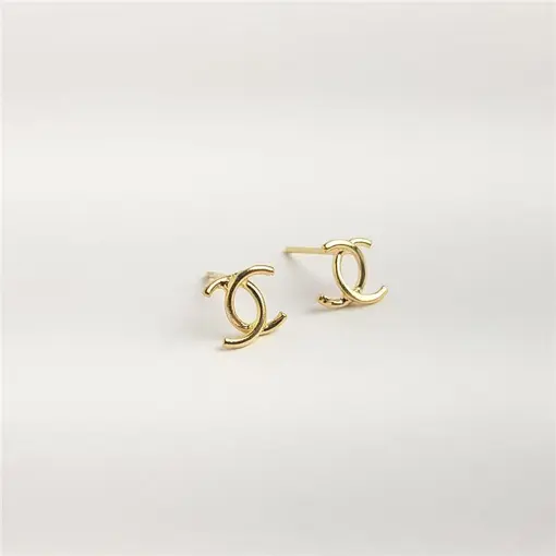 BRINCO ARO LISO EM `X` ENTRELAÇADO | BANHADO EM OURO 18K