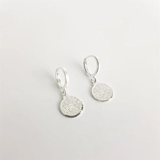 ARGOLA COM PG MEDALHA ORAÇÃO PAI NOSSO|1,2 CM|BANHO DE PRATA