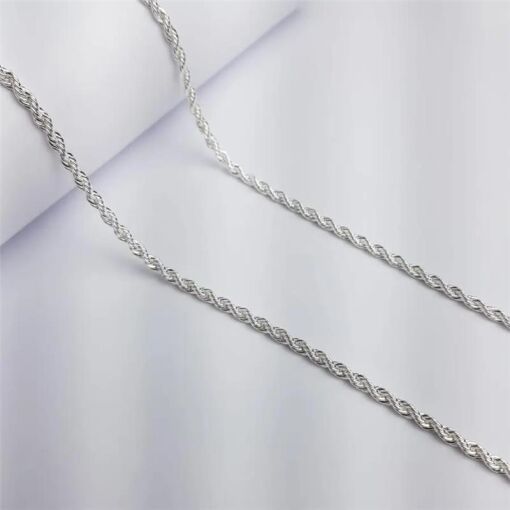 COLAR CORDAO BAIANO 60CM 3MM B.PRATA