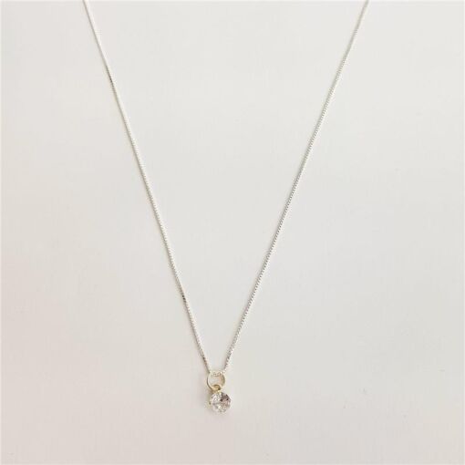 COLAR  VENEZIANA PONTO DE LUZ |45CM|PRATA 925