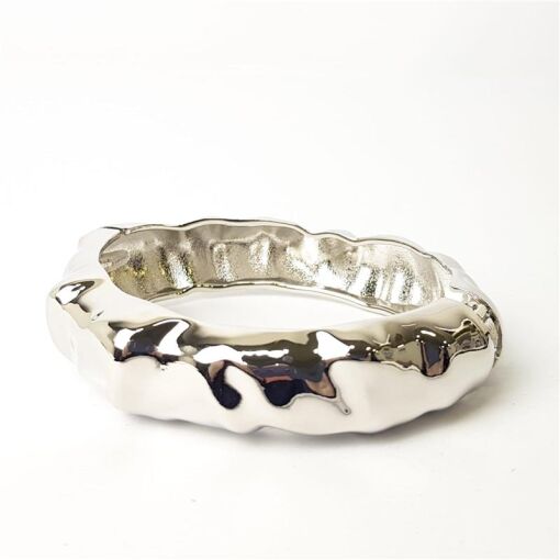 BRACELETE ARO EM AMASSADOS VERSO OVAL | SEM GARANTIA