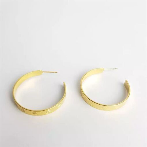 ARGOLA 3,5CM INSPIRACAO CARTIER LISA 5MM