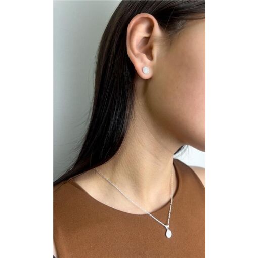 CONJUNTO COLAR ELO CADEADO FINO PG CHAPA REDONDA X BR CHAPA REDO