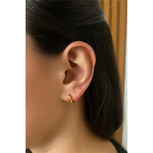 ARGOLA 8MM SIMPLES E LISA 2MM | BANHADO EM OURO 18K