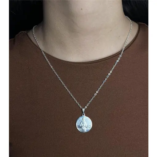 COLAR ELO BAILARINA MEDALHA 2CM MEDALHA SÃO FRANCISCO DE ASIS |