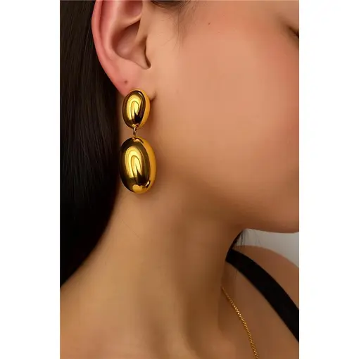 BRINCO BASE OVAL LISA PG OVAL LISO | BANHADO EM OURO 18K