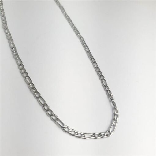 COLAR ELO FÍGARO 1ELO GX3ELO P AÇO INOXIDÁVEL |60CM|