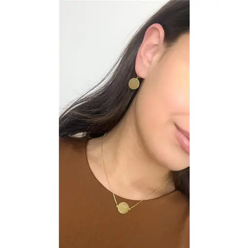 CONJUNTO VENZIANA DE MEIA BRINCO ARGOLA CLICK PINGENTE REDONDO |