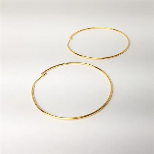 ARGOLA EM FIO 1MM FECHO ENCAIXE | BANHADO EM OURO 18K