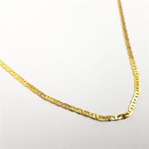 COLAR ELO PIASTRINI 3MM | 60CM BANHADO EM OURO 18K