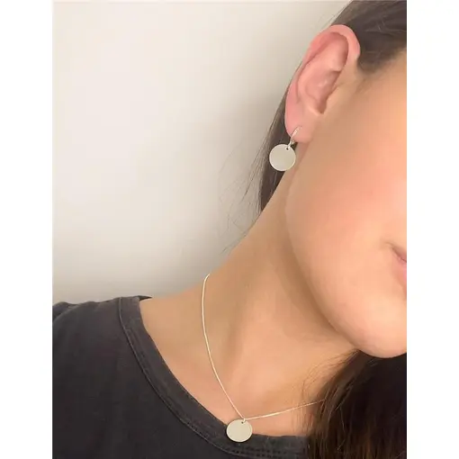 CONJUNTO VENEZIANA PINGENTE REDONDO | BANHO DE PRATA