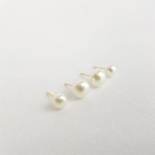 DUPLA 8MM BRINCO PEROLA ACHATADO C/TARRAXA