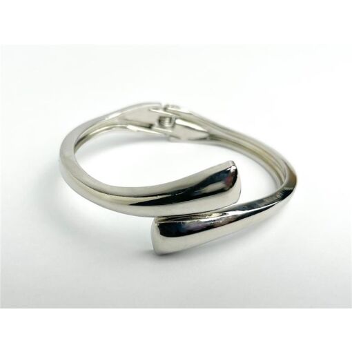 BRACELETE ARO ENTRELAÇADO PONTAS QUADRADAS AÇO INOX | SEM GARANT