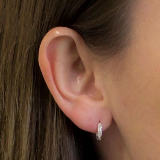 BRINCO CLICK PRATA 92,5 TRIO, TAM P, 2  FILEIRAS DE PEDRAS