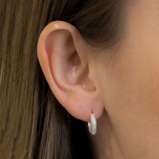 BRINCO CLICK PRATA 92,5 TRIO, TAM G, 3  FILEIRAS DE PEDRAS